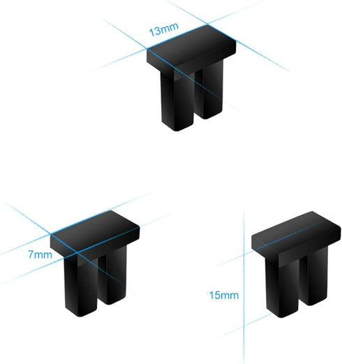 SFP SFP+ Ethernet Dust Cover - Fiber Optic Port Plug Dust Caps for LC Duplex Port, Black Silicone, 20pcs
