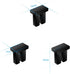 SFP SFP+ Ethernet Dust Cover - Fiber Optic Port Plug Dust Caps for LC Duplex Port, Black Silicone, 20pcs