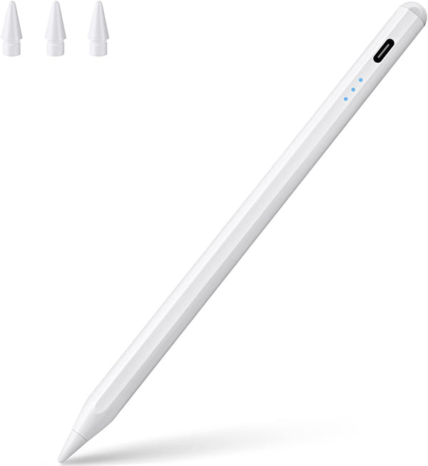 Stylus Pen for iPad - Active Pencil with Quick Charge, Palm Rejection Tilt Sensor - Compatible with 2018-2022 iPad Pro