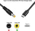 5Ft 12V 3A 5.5x2.5mm 20V USB C to Webcamera Power Cable, DC Adapter USB C Cable Made for GPS, DVR, Webcamera, Speaker
