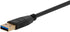 Monoprice USB 3.0 Type-C to Type-A Cable - 6 Feet - Black for Nintendo Switch, Samsung Galaxy S10 S9 S8 Note, Android