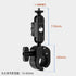 Ranyi 1/4" 6 5 4/ 13 12 11 10 9 8/ EK7000 4/ Adjustable Motorcycle Bike Handlebar Mount with Double Socket Arm Threads