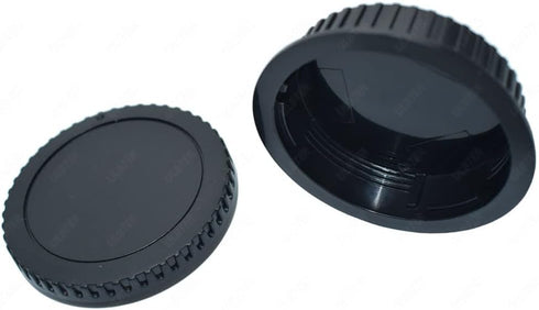 Front Body Cap and Rear Lens Cap Cover for Canon EOS EF/EF-S Lens for Rebel T7 T6 T5 T8i T7i T6i