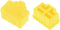 uxcell 20pcs RJ45 Silicone Protectors - Ethernet Hub Port Anti Dust Cap Cover, Yellow
