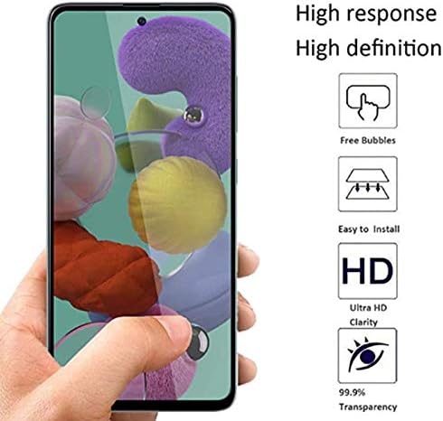 Privacy Screen Protector for Samsung Galaxy A71 5G, 2-Pack Full Coverage Tempered Glass