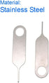 PHONSUN 2 Pack Universal Sim Card Tray Removal Tool SD Opening Eject Pin fits Keyring for iPhone iPad Samsung Galaxy