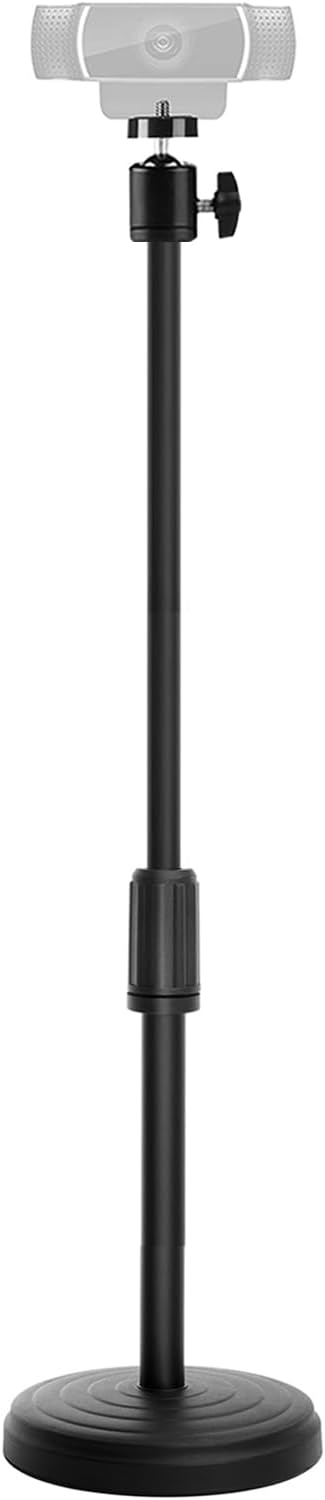 Khazylorr Webcam Stand, 22 Inch Height Adjustable Webcam Mount Computer Camera Stand for