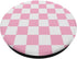 Cute Pastel Baby Pink Off White Checker Pattern Design PopSockets Swappable PopGrip