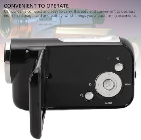 Yunseity D22 16MP 1080P 16X 2.0in 1/4 Video Camera Camcorder, FHD Digital Zoom, Rotatable Screen, Anti Shake Digital