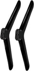 DYLCCHFS Universal TV Base Stand Legs with Screws Black Television Tabletop Foot TV