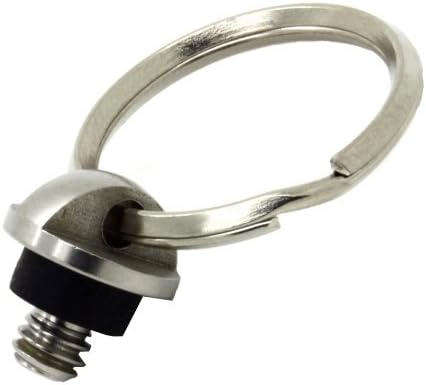 Metal Split Ring 1/4" Camera Mount for QR Quick-Release Neck Strap, R-Strap