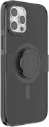 PopSockets Black iPhone 12 Case with Phone Grip, Slide Compatible with MagSafe for iPhone 12 Pro