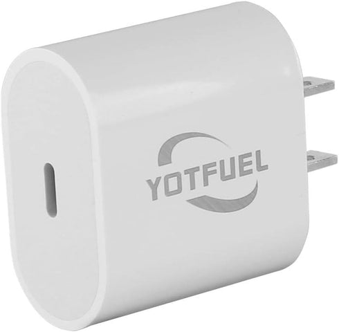 20W USB-C Power Adapter Fast Charger Block, Portable Travel Wall Plug for iPhone, Samsung Galaxy Charging Cube