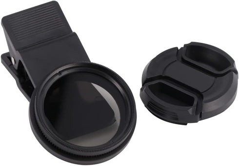 37MM Circular Universal Clip-on Design Portable Polarizer Camera Lens CPL Filter, Professional CPL Lens - Black