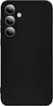 Samsung Galaxy S23 FE Case - Cute Black Liquid Silicone with Soft Anti-Scratch Microfiber Lining, TPU Protective Cover.