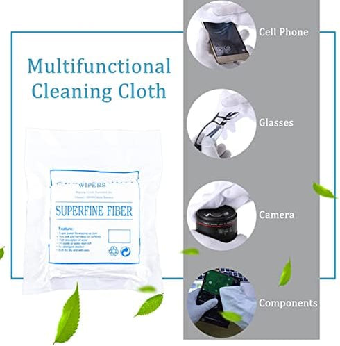 Screen Wipes, 100 Pieces of 6-Inch Mobile Phone LCD Cleaning Cloth, Anti-Static Microfiber Dust Wiper