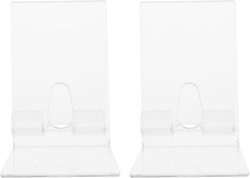 SKISUNO Acrylic Mobile Phone Stand 2-Pack Transparent Cellphone Display Holder Desktop Phone Stand