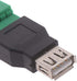 VizGiz 2 Pack USB 2.0 Plug Replacement - 5Pin Solderless Screw On Type USB Terminal Block Connector for LED Strip Lights