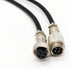 3.28 ft GX12 4 Pin Male to Female Head Aviation Cordset, GX12 4Pins Connector Electrical Cable for Ships 22AWG