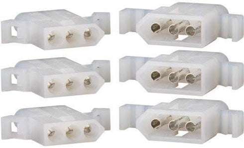 Molex 3-Pin Connector Kit, 0.093" (3 Sets)