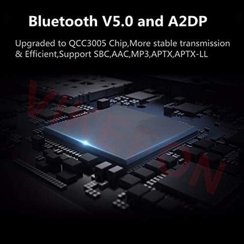Bluetooth Receiver for Home Stereo RCA, 3.5mm AUX Wireless Audio Adapter for Home and Car Stereo System