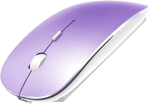 KLO Bluetooth Mouse for MacBook/MacBook Air/Pro/iPad, Wireless Mouse for Laptop/Notebook/PC/iPad/Chromebook (Purple)