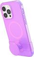 PopSockets iPhone 14 Pro Max Case - Pink Translucent, Phone Grip and Slide, Compatible with MagSafe, Wireless Charging