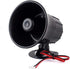 Wired Alarm Siren Horn, 15W DC 6 to 12V Security Siren with Bracket for Home Security System