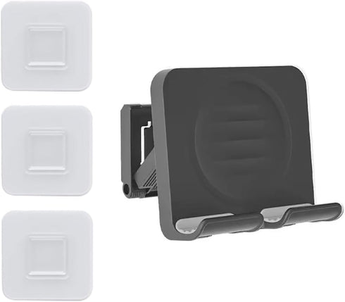 Phone Holder with 3PCS Adhesive Stickers, Removable Wall Mount Shower Phone Tablet Holder, Upgraded Adjustable Wall