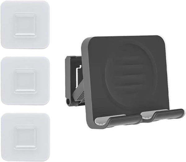 Phone Holder with 3PCS Adhesive Stickers, Removable Wall Mount Shower Phone Tablet Holder, Upgraded Adjustable Wall