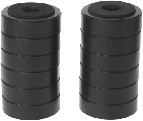 12 Pack Speaker Isolation Feet, 48mm Plastic Shock Absorption Base Pads for Audio CD AMP HiFi Subwoofer Repair