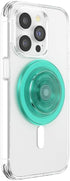 Translucent Mint PopSockets Phone Grip with MagSafe Compatibility, Wireless Charging Compatible Phone Holder.