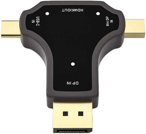 Replacement Mini DP TYPEC to HDMI Converter 3 in 1 4K30HZ Compatible with Mac Laptop, USBC DP External HDMI Adapter
