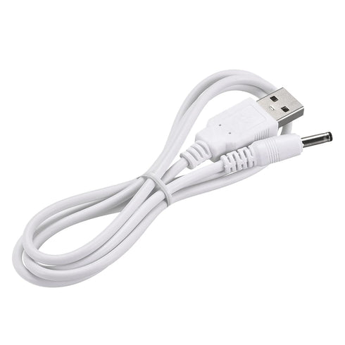 uxcell USB Type-A Male to 3.5 x 1.35mm DC 5V 1A Plug Barrel Connector Charge Cable, White.