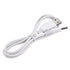 uxcell USB Type-A Male to 3.5 x 1.35mm DC 5V 1A Plug Barrel Connector Charge Cable, White.