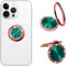 Glitter Bling Diamond Cell Phone Ring Holder, Dark Green, Compatible with Most Phones, Tablets, and Cases