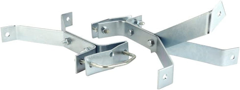 Skywalker 8” Heavy-Duty Wall Mount Pair for TV Antenna Mast | (2) Brackets with Lag Bolts