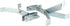 Skywalker 8” Heavy-Duty Wall Mount Pair for TV Antenna Mast | (2) Brackets with Lag Bolts