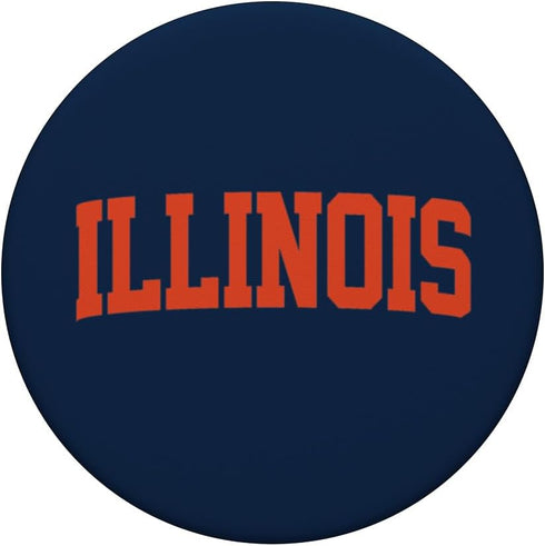 Retro Illinois Tee Vintage Orange Blue Throwback IL PopSockets Standard PopGrip