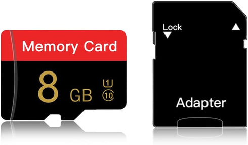 ESHAKHARE Micro Memory Card 8 GB with Adapter, C10/U1/UHS-I/A1 TransFlash Card, TF Card