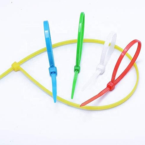 4 Inch Blue Zip Ties, 100 Pieces, 18lb Strength Nylon Cable Wire Ties
