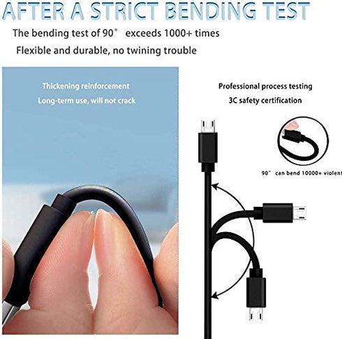 5FT Micro USB Charger Charging Power Cable Compatible for Cowin e7 SE7 E9 E8 SE8 E7 Pro, Jabra Elite 45e 65t Evolve 75