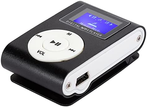 GOWENIC Mp3 1.8Inch Mp3 Mp3 3.5Mm Portable Player, Lcd Screen Mini Digital Music Player Metal Mini Clip Support Memory