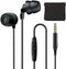 Soft Noise Cancelling Sleep Earphones with Mic, In-Ear Buds for Side Sleepers, 3.5mm Jack, Black - Ideal for Travel &