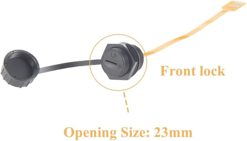 Plinkwirekb IP67 (Plastic,0.3M/1FT) Waterproof Micro SIM Extension Cable Panel Mount Male to Female Extender FPC Flex