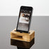 Fanshu 5.5 Inches Cell Phone Stand Amplifier, Desktop Mobile Phone Holder, Universal Portable Wood Cellphone Dock on