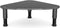 Hemudu Tempered Glass Computer Monitor Riser/Triangle Save Space Desktop Corner Stand for