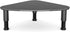 Hemudu Tempered Glass Computer Monitor Riser/Triangle Save Space Desktop Corner Stand for