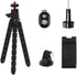 PULUZ Portable Phone Tripod with Wireless Remote and Clip, Flexible Cell Phone Tripod Stand for Video