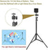 UTEBIT 2 Pack Mini Ball Head with 1/4" Hot Shoe Mount Adapter, 360° Swivel for DSLR Camera